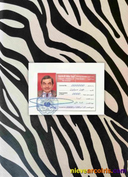 Libya driving license photolook